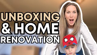 UNBOXING WITH STORM, HOUSE UPDATE & HOMESCHOOL