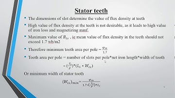 KTU EE 409 | EMD |MODULE 5 |AREA OF STATOR SLOT,LENGTH OF MEAN TURN&STATOR CORE IN INDUCTION MOTOR|