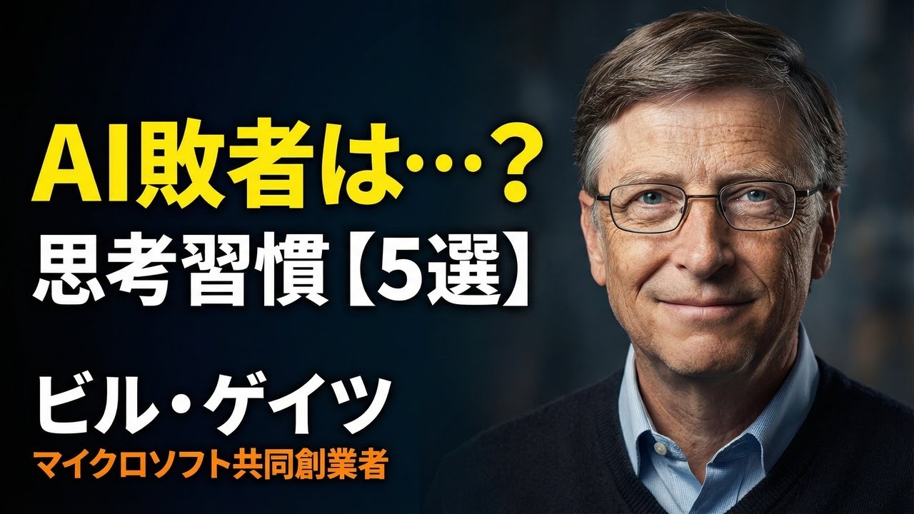 ビル・ゲイツの教え - AI時代を生き抜く「思考の習慣」