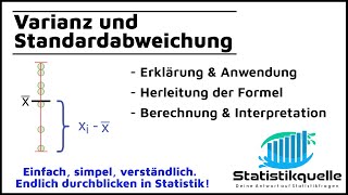 Standardabweichung und Varianz - Streumaße - einfach erklärt