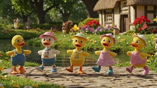 Five Little Ducks Nursery Rhyme | Toddler Songs | Kids Learning Music