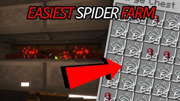 Easiest Spider And Cave Spider Spawner XP Farm in Minecraft 1.21.8 | Java & Bedrock Edition