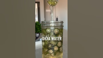 Okra Water 💦 Drinking okra water is the ultimate life hack! #okrawater