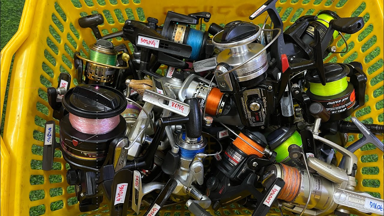 Video 953: Máy Câu Nhật Bãi Shimano Daiwa Olympic - Máy Lure Đứng Có Abs Kháng Mặn