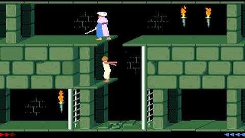 Prince of Persia (DOS, 1986) - Level 7 Skip TAS-Generated Example (suboptimal)