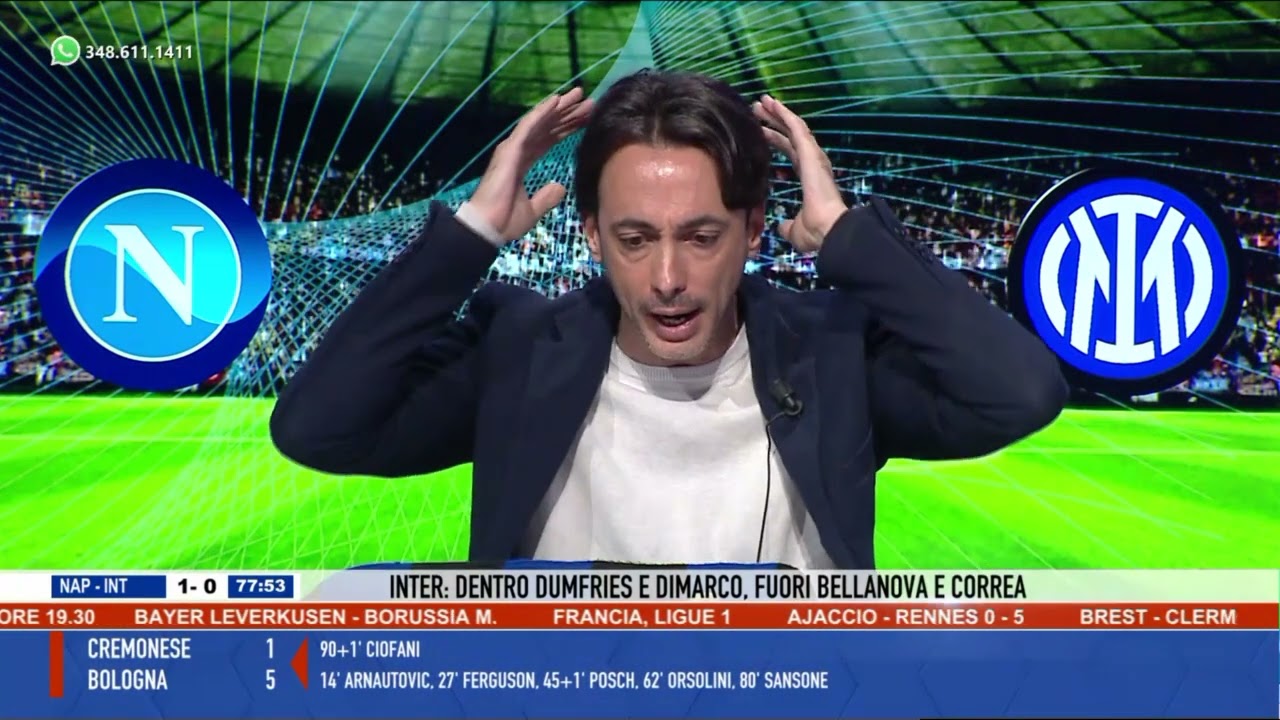 Napoli Inter 3-1 con Gianluca Vigliotti e Filippo Tramontana