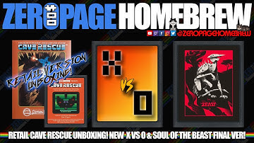 Cave Rescue (Retail Unboxing), x vs. o, Soul of the Beast (Final Binary): Atari 2600 & 7800 Homebrew