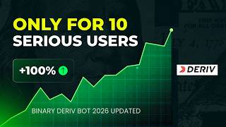 Best Deriv Binary Auto Trading Bot 2026 for Beginners – Low Loss, Best Logic, No Experience Needed