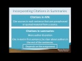 Incorporating Citations into Summaries