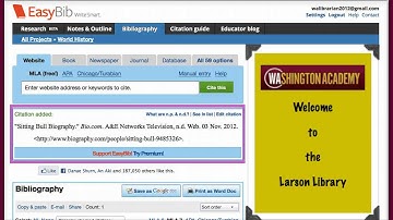 Creating a Works Cited Page Using EasyBib and Google Docs