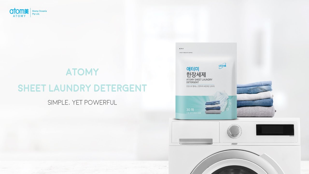 ATOMY SHEET LAUNDRY DETERGENT YouTube