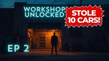 Gas Station Simulator Part 3 EP 2 – Unlocked the Workshop & Stole From 10 Car Trunks!