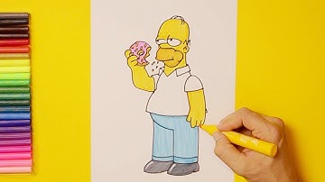 How to draw Homer (The Simpsons)