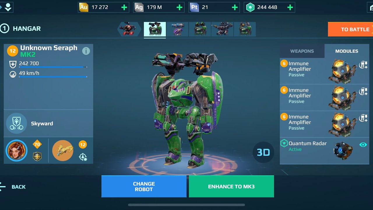 Seraph Laser Talon | taking over | War Robots Gameplay