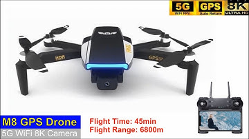 M8 GPS 8K Long Range Brushless Drone – Just Released !