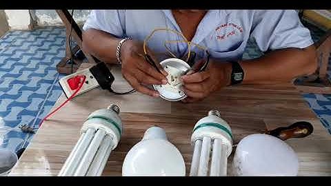 Cách sửa bóng đèn compact tại nhà rat dễ