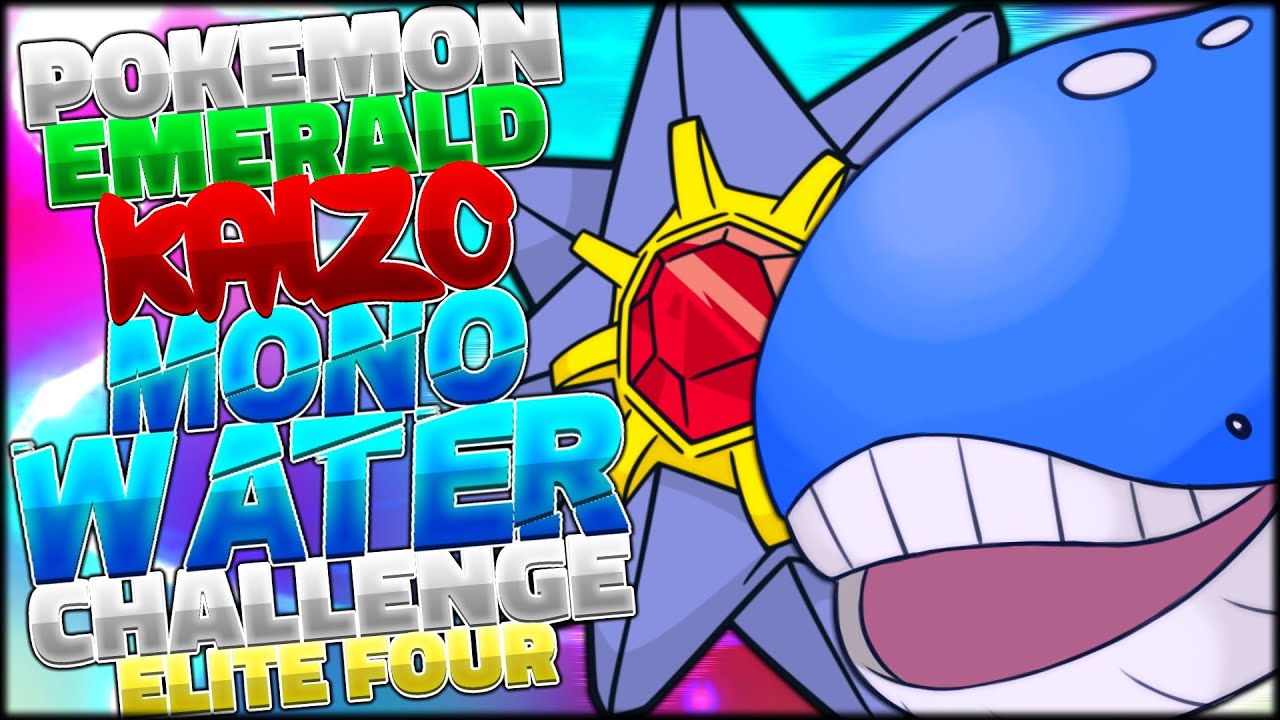 POKEMON EMERALD KAIZO ELITE FOUR MONOTYPE CHALLENGE WATER TYPES ONLY pokemon-emerald-kaizo-elite-four-monotype-challenge-water-types-only