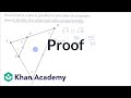 Proof: Parallel lines divide triangle sides proportionally | Similarity | Geometry | Khan Academy