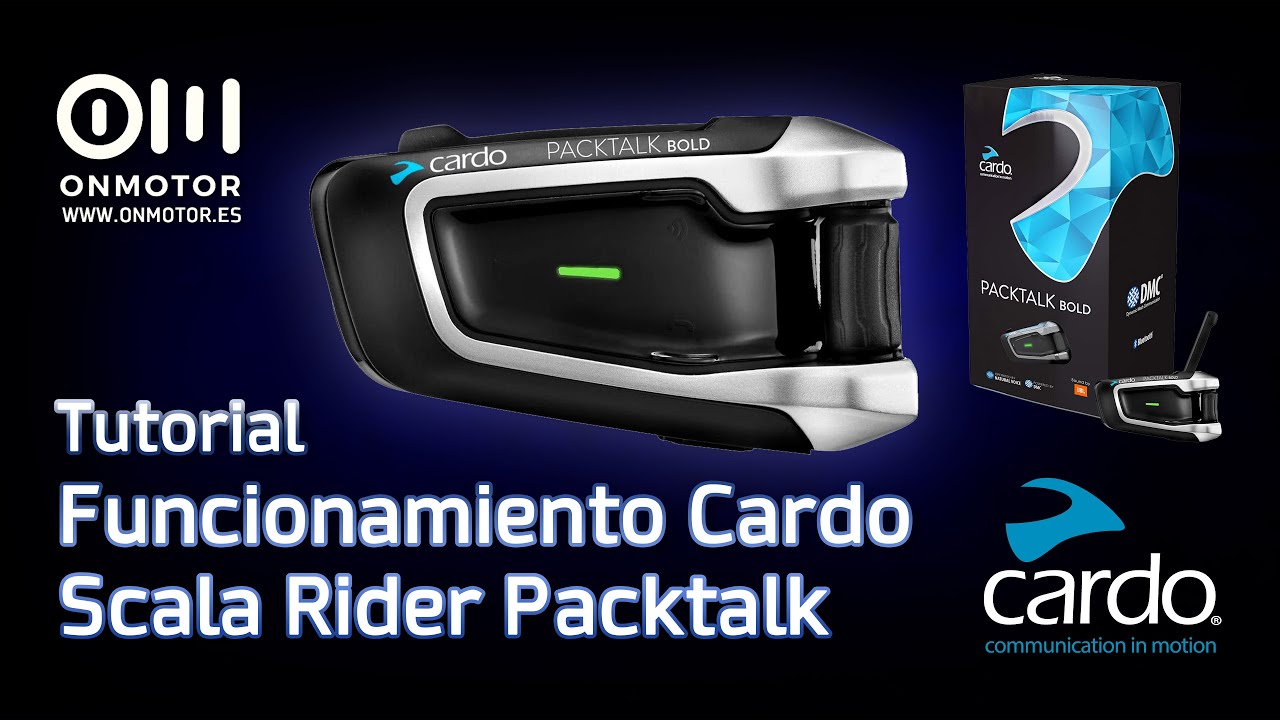 Cardo - Sistema de comunicación y entretenimiento DMC/Bluetooth para  motocicleta