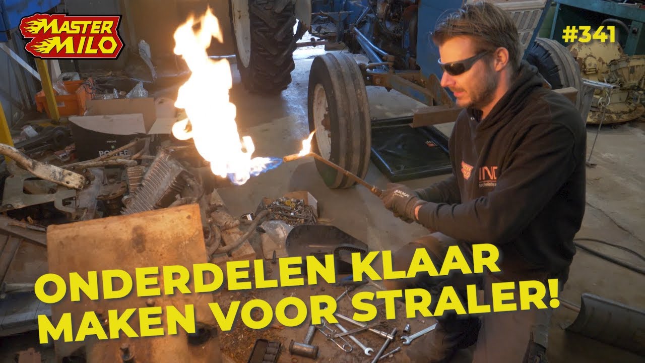 Tank koepel onderdelen klaar maken om te stralen! #342