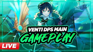 GENSHIN IMPACT LIVE - Venti Main DPS Gameplay