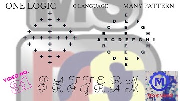 Pattern program in C language//Using Turbo Compiler//Video ~31 | | Techy Mannu