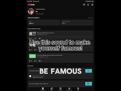 use this sound to make yourself famous