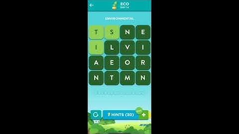 WordBrain 2 Eco Event Day 14 August 14 2021 Answers and Solutions