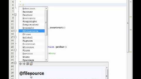 Netbeans PHP-IDE - PhpDoc-Blocks