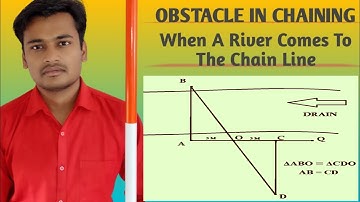 Obstacle In Chaining | When A River Comes To The Chain Line By Bhoopesh Sir | Chain Survey | MTCC