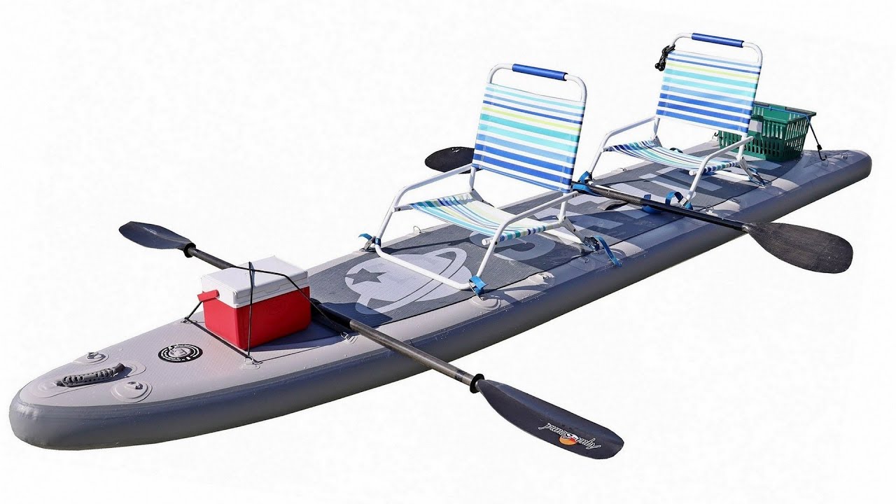 13.5' Tandem Saturn Inflatable Paddle Board / Kayak / Motor SUP Board /  Multi Train