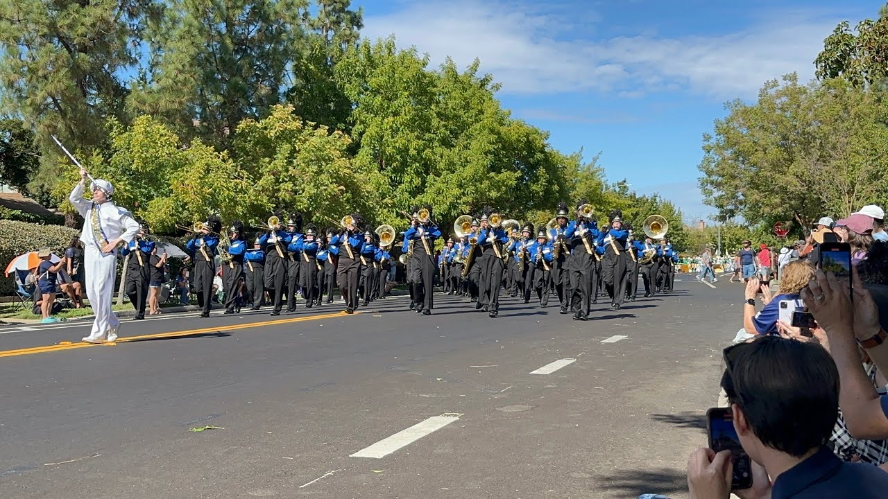 Elk Grove High School Blue and Gold Regiment 2024 Parade at Franklin Band Comp