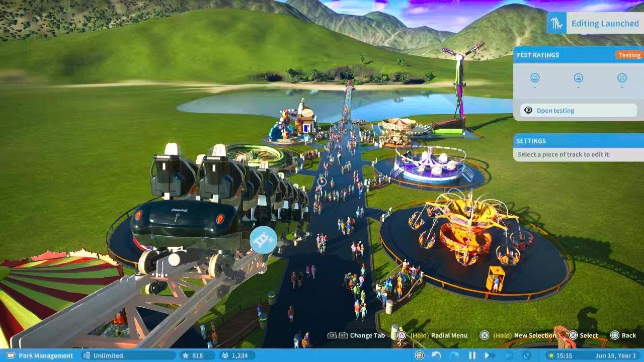 Planet Coaster: crashing the party trophy