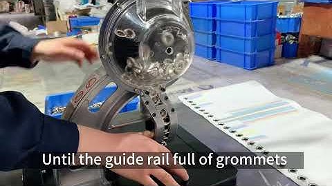 How the ZONGLAN Pneumatic Automatic Eyelet Feeding Grommet Punch Press Machine works ?