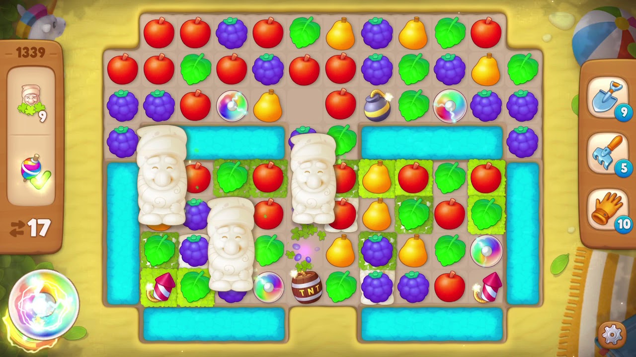 Gardenscapes Level 1339 Walkthrough ‘’FREE Boosters’’ YouTube