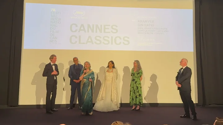 Sharmila Tagore at the world premiere of the restored Aranyer Din Ratri in Cannes 2025