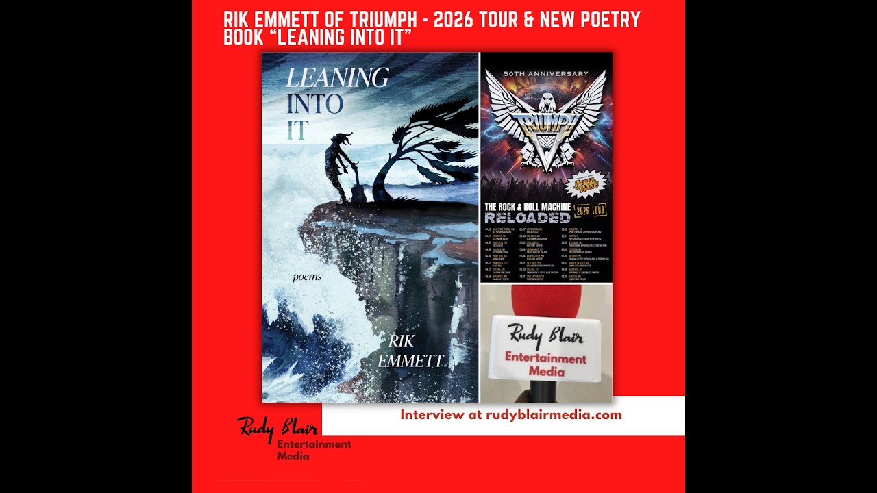 Interview w Rik Emmett Of Triumph On 2026 Tour & New Poetry Book “Leaning Into It”