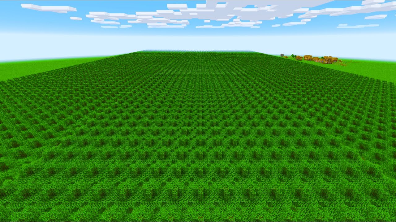 I actually Planted 1,000,000 Trees In Minecraft #teamtrees - YouTube