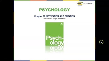 PSY 1001 : Motivation and Emotion