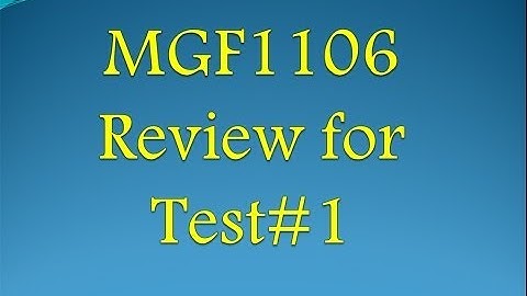 MGF1106-Review for Test#1-Part-C