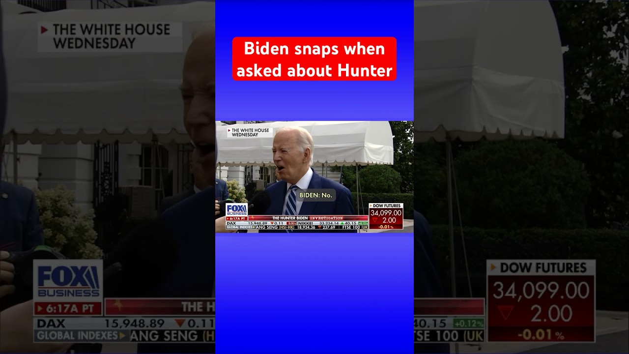 ‘NO!’ Biden snaps back at question over Hunter Biden’s business deals #shorts