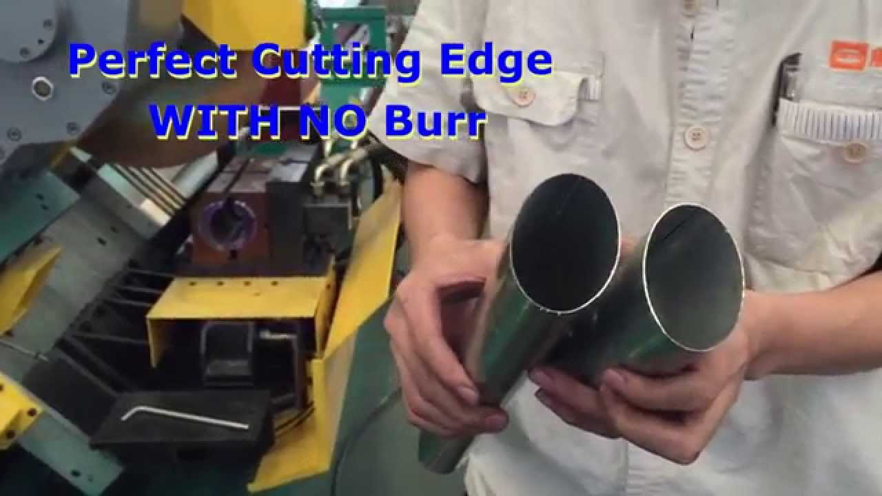 【Contor】How to cut oval steel pipe with no burr? YouTube