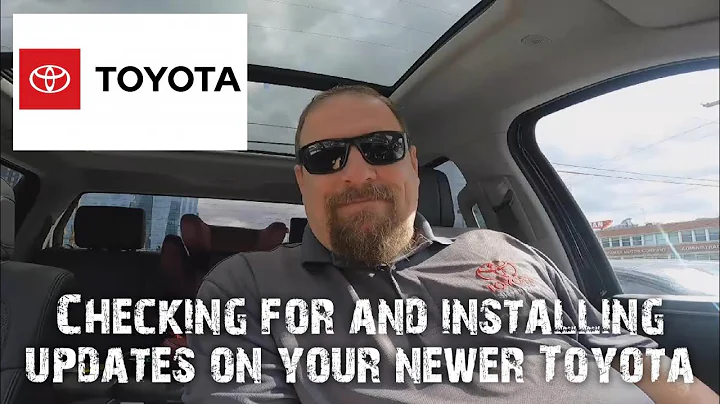 Checking for and installing a Toyota software update on the latest infotainment system. - DayDayNews