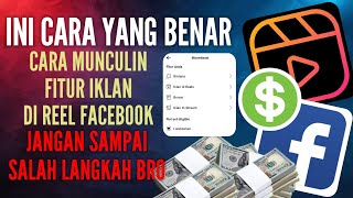 Fitur iklan di reel Facebook - INI CARA MUNCULIN YANG BENER