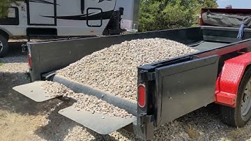 Gravel Hauling Trailer - Spread and Unload Gravel Easily