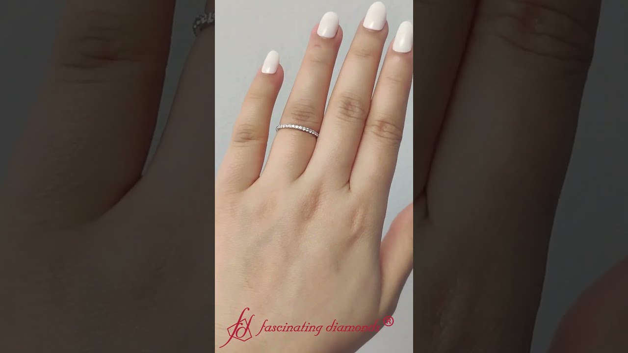 0 18 CT Diamond Pave Women Wedding Band FD8362B Shorts