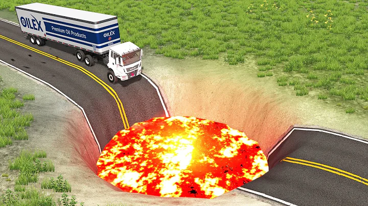 Cars vs Giant Crater ▶️ BeamNG Drive