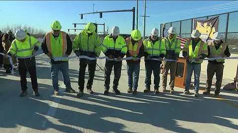 Major interchange reopens in Findlay, but nearby sign mispells city's name