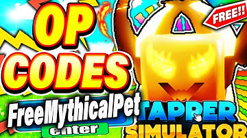 (2022) ALL *NEW* SECRET OP CODES! Roblox TAPPER Simulator( FREE PETS) Codes!