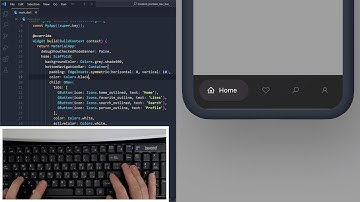 ASMR Programming - Coding Modern Bottom Nav Bar - No Talking